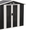 Image 2: Alivio Metal Garden Storage Shed With Weather Protection