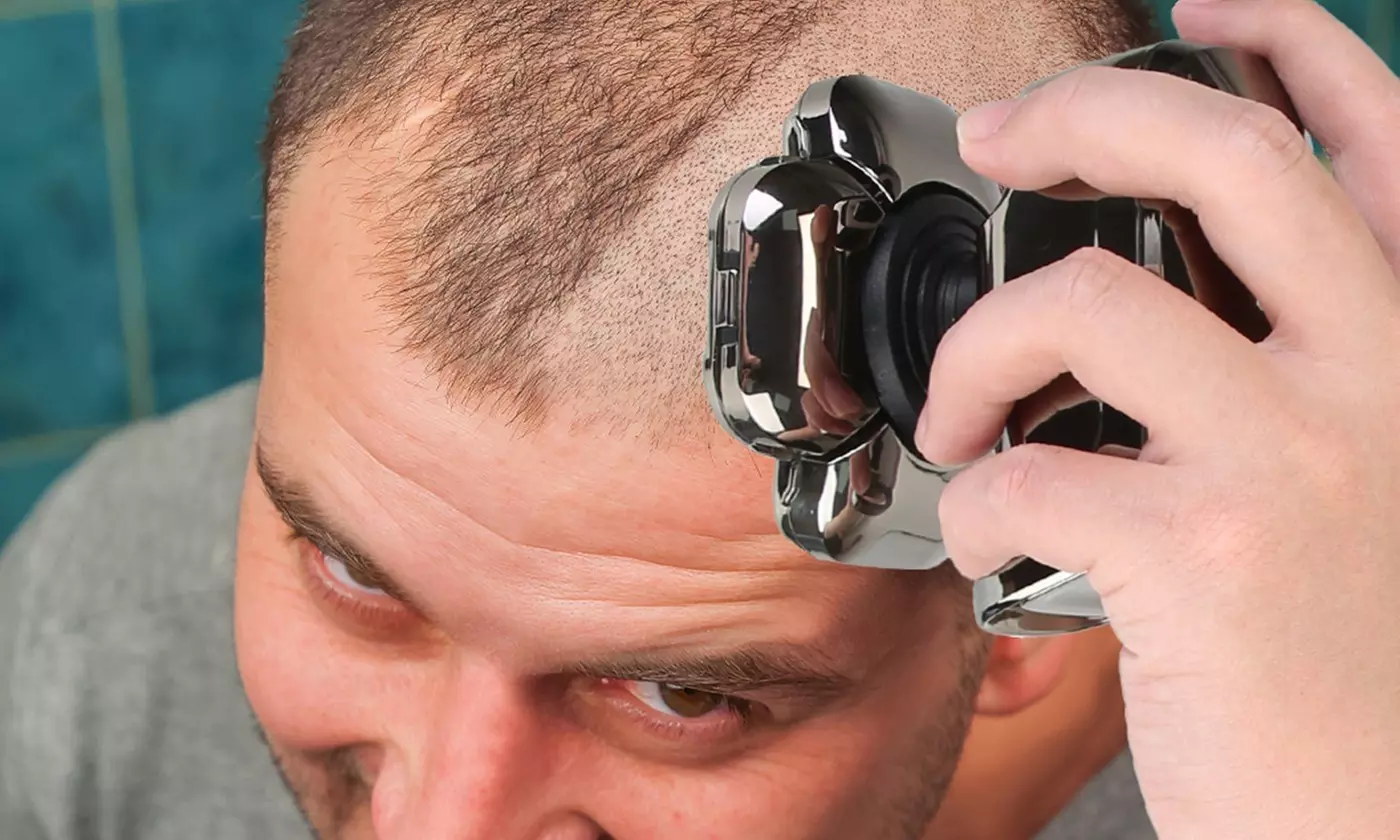 iMounTEK 6-in-1 9D Head Shaver for Men Cordless Wet Dry Razor with LED Display