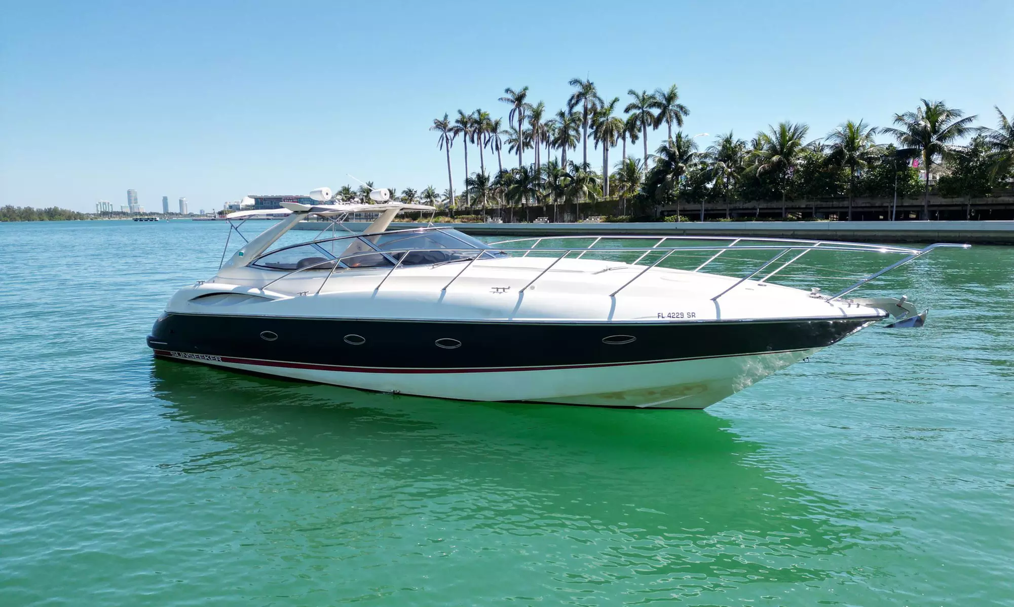 3, 4, 5 or 6-Hour Luxury 46ft Yacht Rental up to 12 People