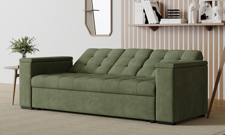 Image 39: Canapé convertible "Tilia" 3 places en tissu Kocoon