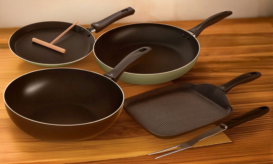 Image 1: Set di padelle e wok in alluminio