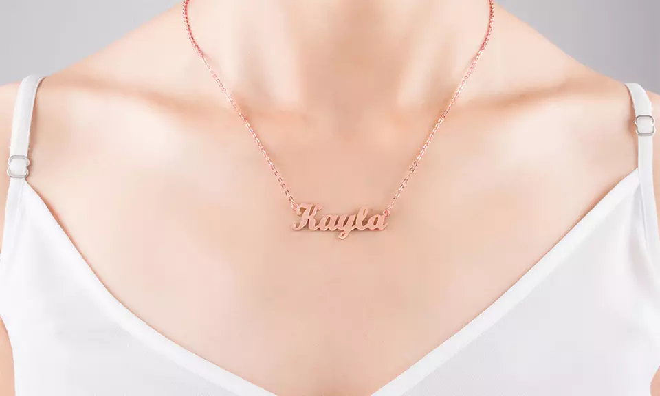 Custom Name Necklace in Silver