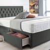 Image 3: Chesterfield Plush Divan Bed with Memory Foam Sprung Mattress 