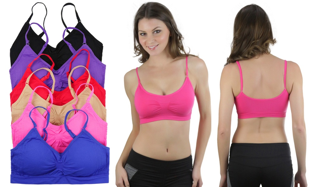 Women's Microfiber Everyday Padded Bralettes (6-Pack)