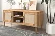 Buffet en bois avec portes effet cannage et niches Neiva de Kocoon, livraison offerte - Second Medium