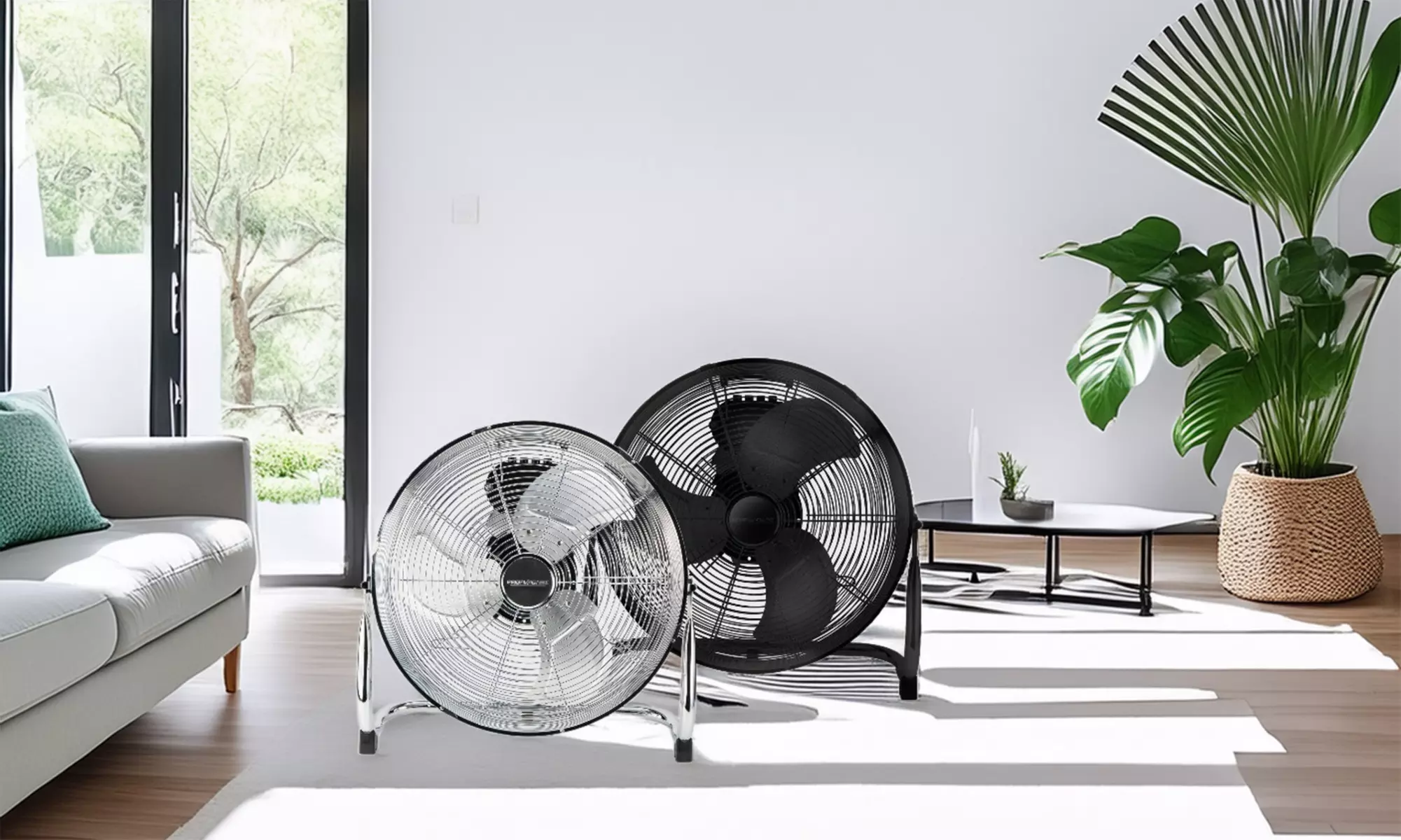 Ventilador de aire de diseño Inox 40, 45 o 50  cm ProfiCare - Primary Image