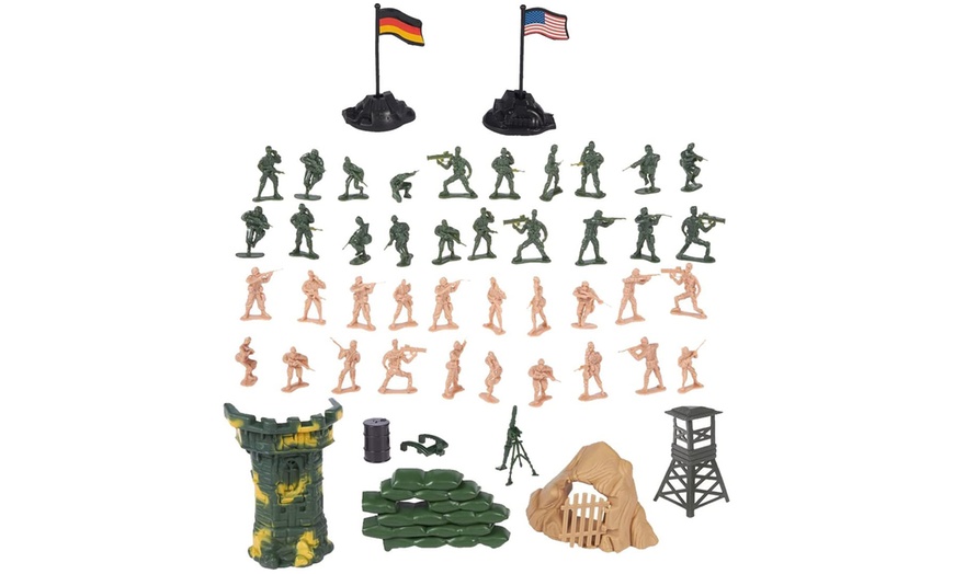 Image 4: 100-Piece Military Play Set