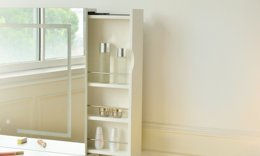 Image 2: Coiffeuse "Imani" avec miroir et éclairage LED Home Deluxe 