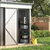 Image 15: Heavy-Duty Lockable Metal Garden Shed with Sloped Roof