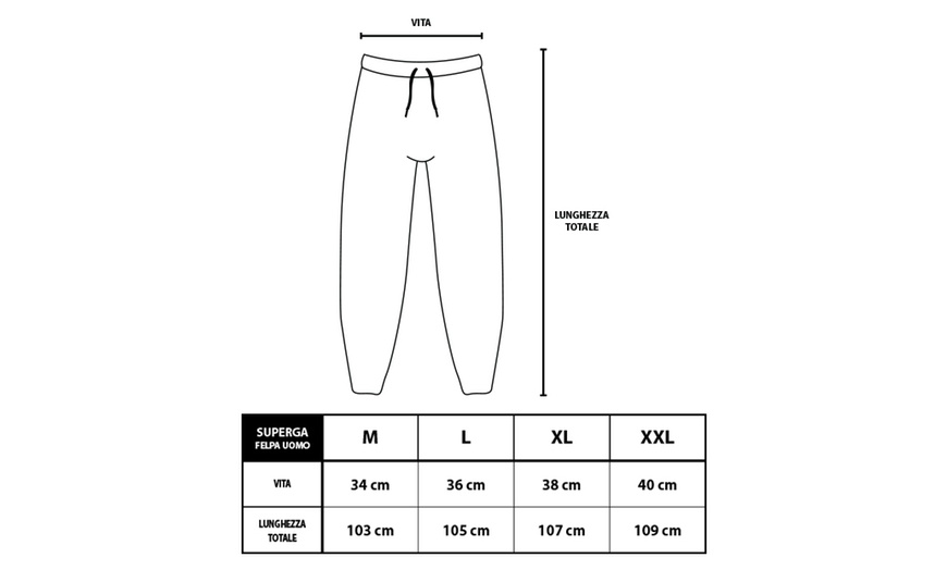 Image 8: Pantalone da uomo in cotone felpato Superga
