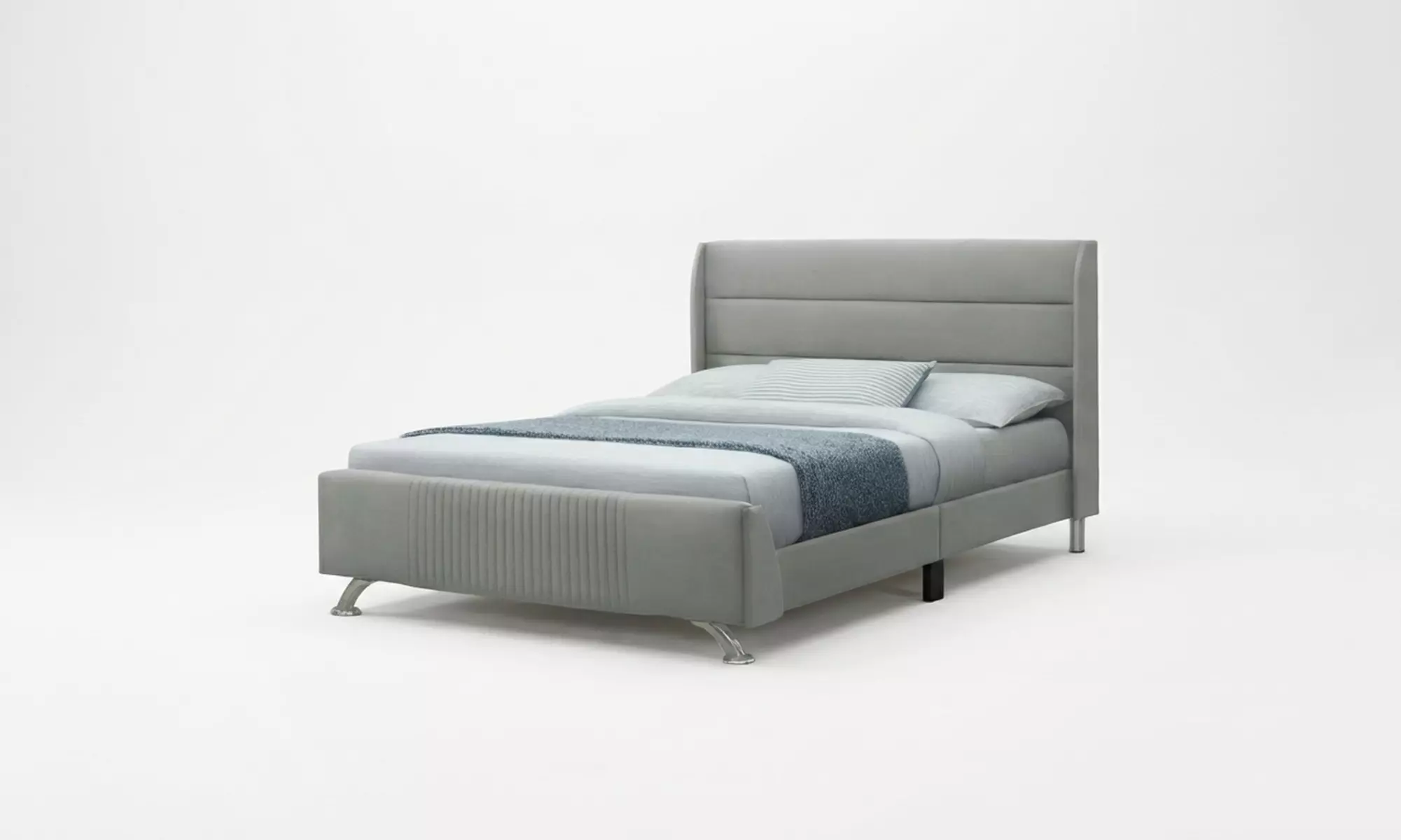 Neptune Upholstered Bed Frame with Optional Pocket Sprung Mattress