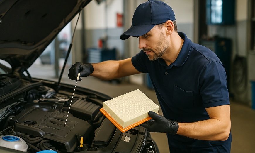 Image 1: Enjoy a Smooth Ride with Minor Car Service for One or Two Cars