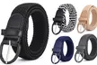 Women's Elastic Braided Woven Belt - Second Medium