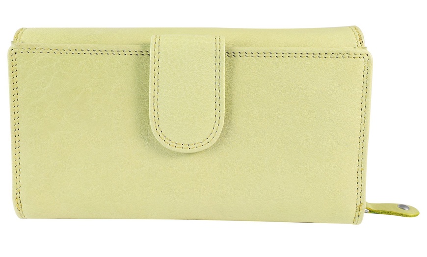 Image 32: Cartera de piel genuina para mujer Leonardo Verrelli