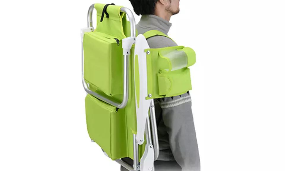 Spiaggina pieghevole con borsa termica integrata Bakaji