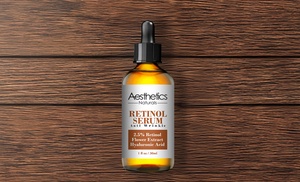 Aesthetics 2.5% Retinol Anti-Wrinkle Hyaluronic Serum (1 or 2-Pack) Aesthetics 2.5% Retinol Anti-Wrinkle Hyaluronic Serum (1 or 2-Pack)