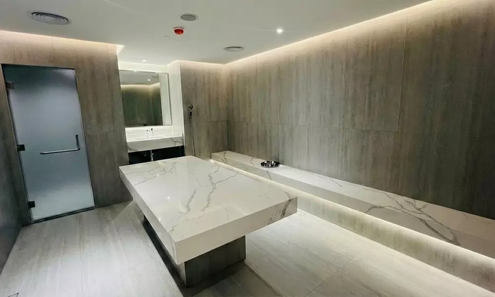 Relax with a Bath, Hammam, Spa Treatment, or Hot Tub for One or Two