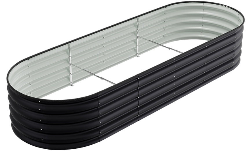 Image 4: 240cm Steel Raised Garden Bed in Various Colours