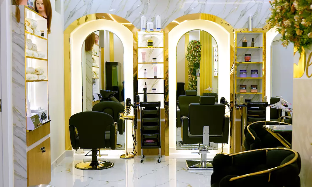 Acrylic Nail Extensions w/ Classic or Gelish Color & Optional Pedicure