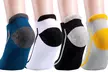 4 Pairs Mens Athletic Low Cut Ankle Tab Socks Mesh Cushioned Breathable Running - Second Medium