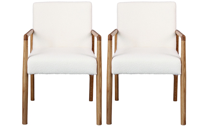 Image 9: Set di 2 poltrone in legno massello Doosense