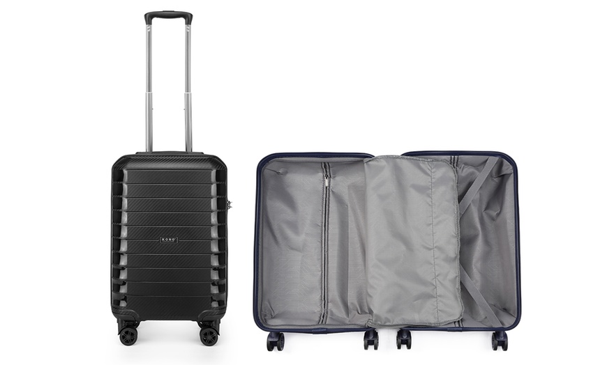 Image 4: Kono 20'' Suitcase with Charging Interface