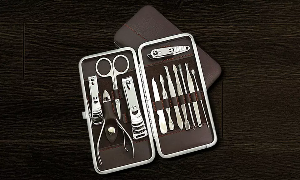 12pc Manicure & Pedicure Nail Grooming Kit