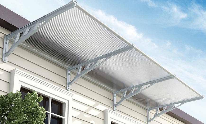 Image 16: All-Weather Plastic Sloped Canopy