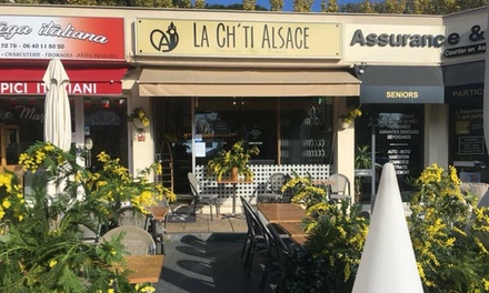 Spécialités Alsaciennes au choix avec coupe de glace pour 2 personnes - La Chti Alsace