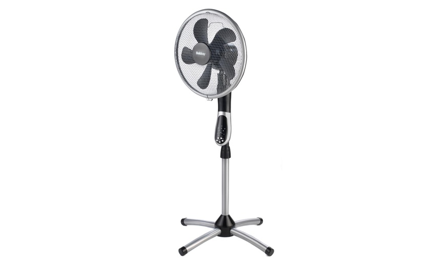 Image 2: Beldray 360° Oscillating Pedestal Fan with Remote Control & Timer