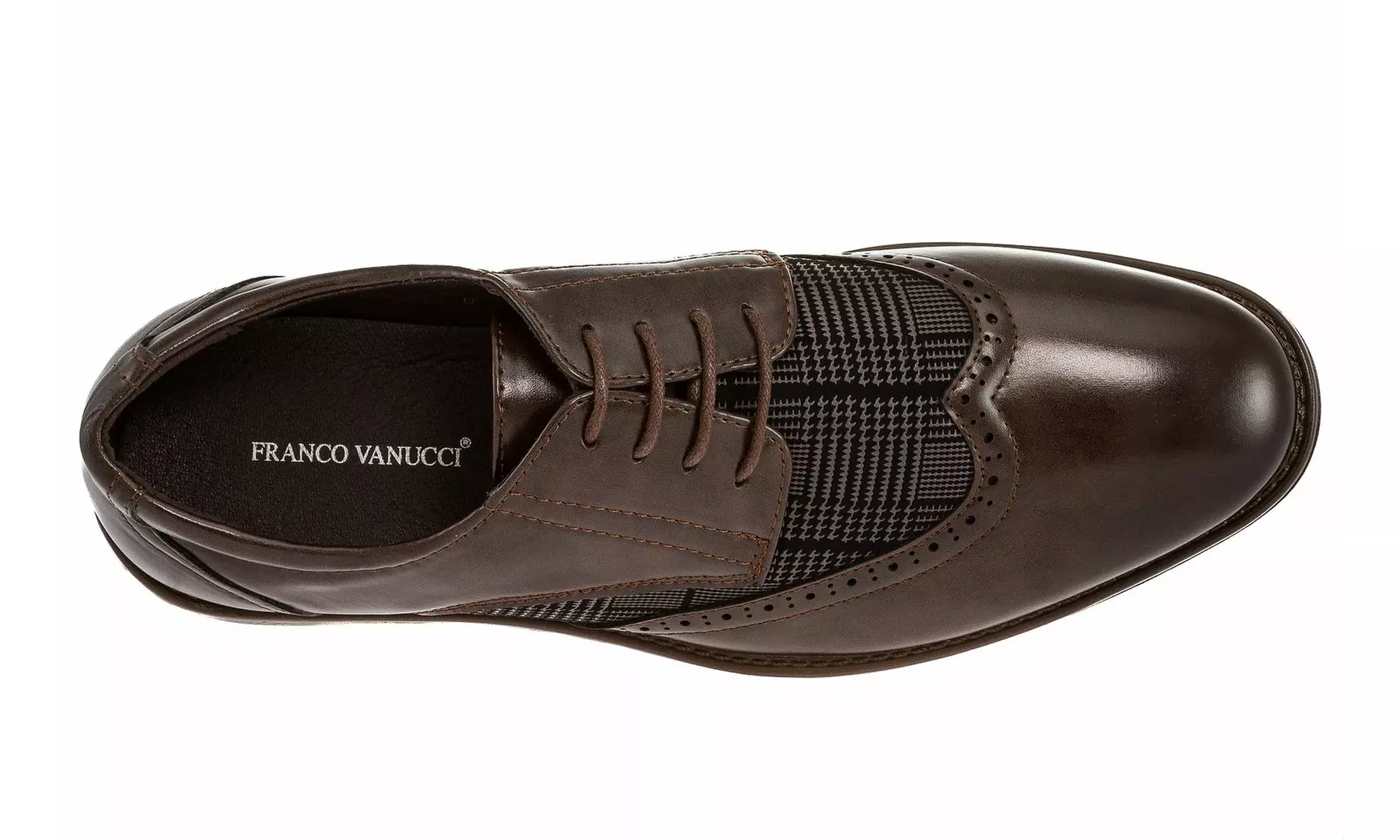 Franco Vanucci Men's Wingtip Lace-up Dress Shoes