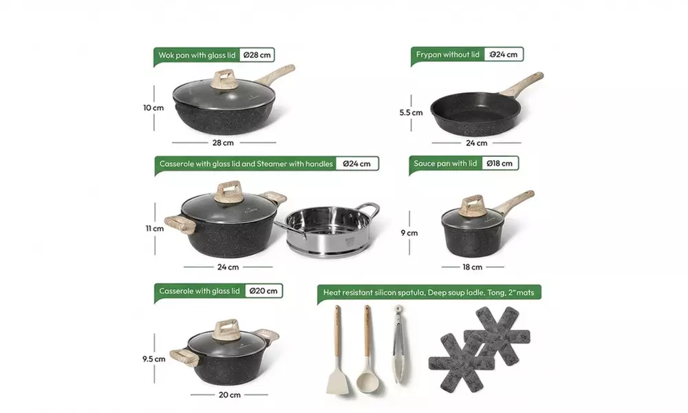 15-delige kookset 'Just Perfecto'