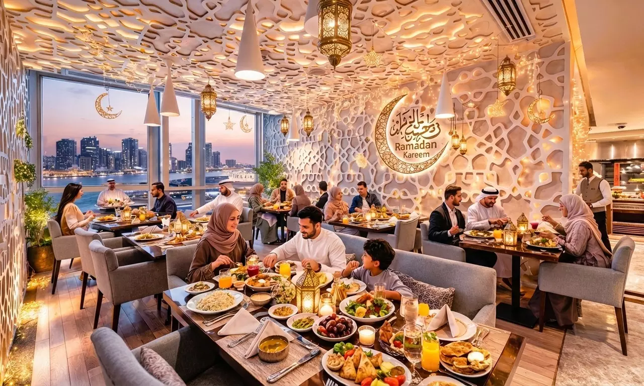 Iftar Buffet with Ramadan Beverages for a Child or Up to 4 Adults