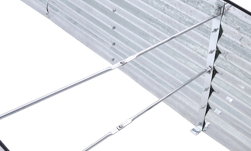 Image 9: Open-Bottom Sectioned Galvanized Steel Raised Garden Bed 320cm x 80cm 