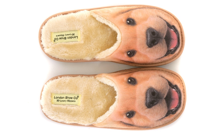 Image 3: Golden Retriever Puppy Slippers