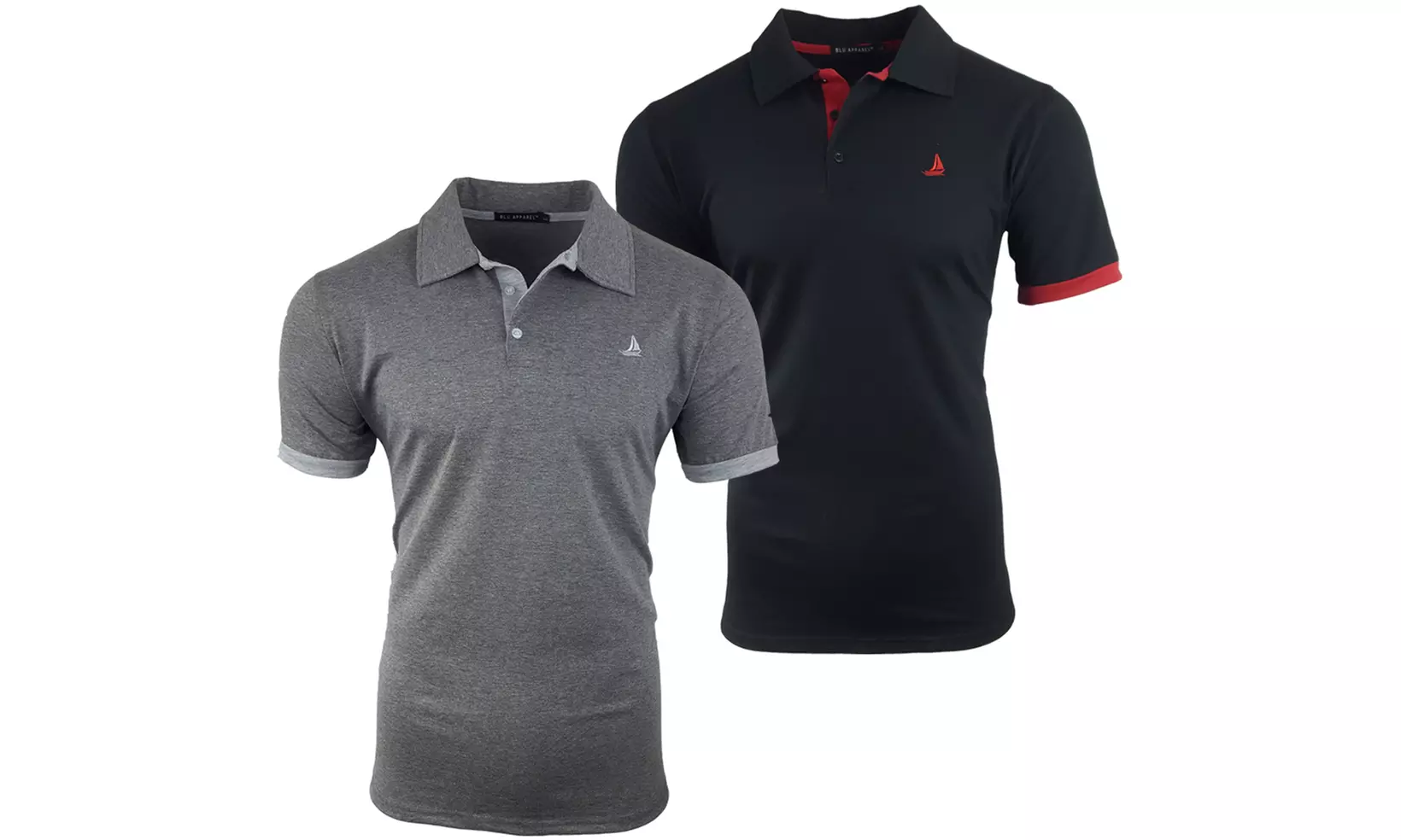 2 poloshirts voor heren van Blu Apparel
