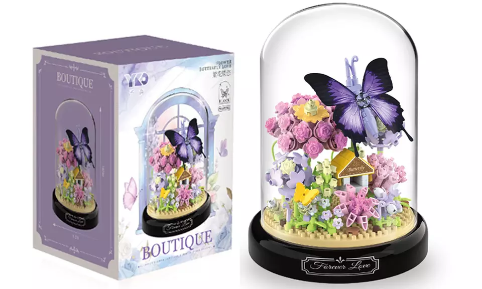 LEGO Inspired Insect-Themed Potted Plant Building Blocks Set