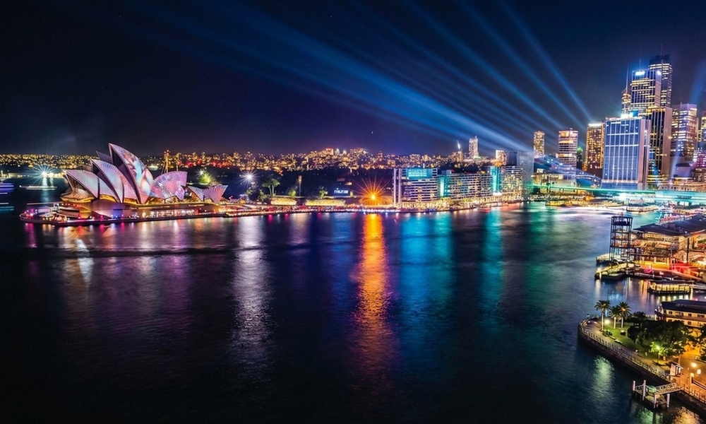 Vivid Harbour Nights: 90-Min Cruise w/Hot Finger Food for Adult Or Kid