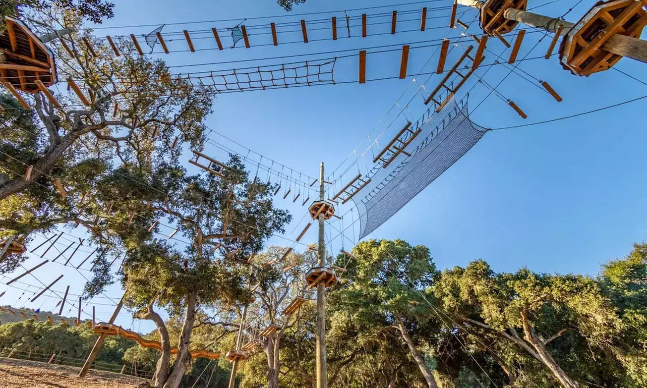 Get a 2-Hour High Ropes Course Exploring 80 Elements for 2 or 4