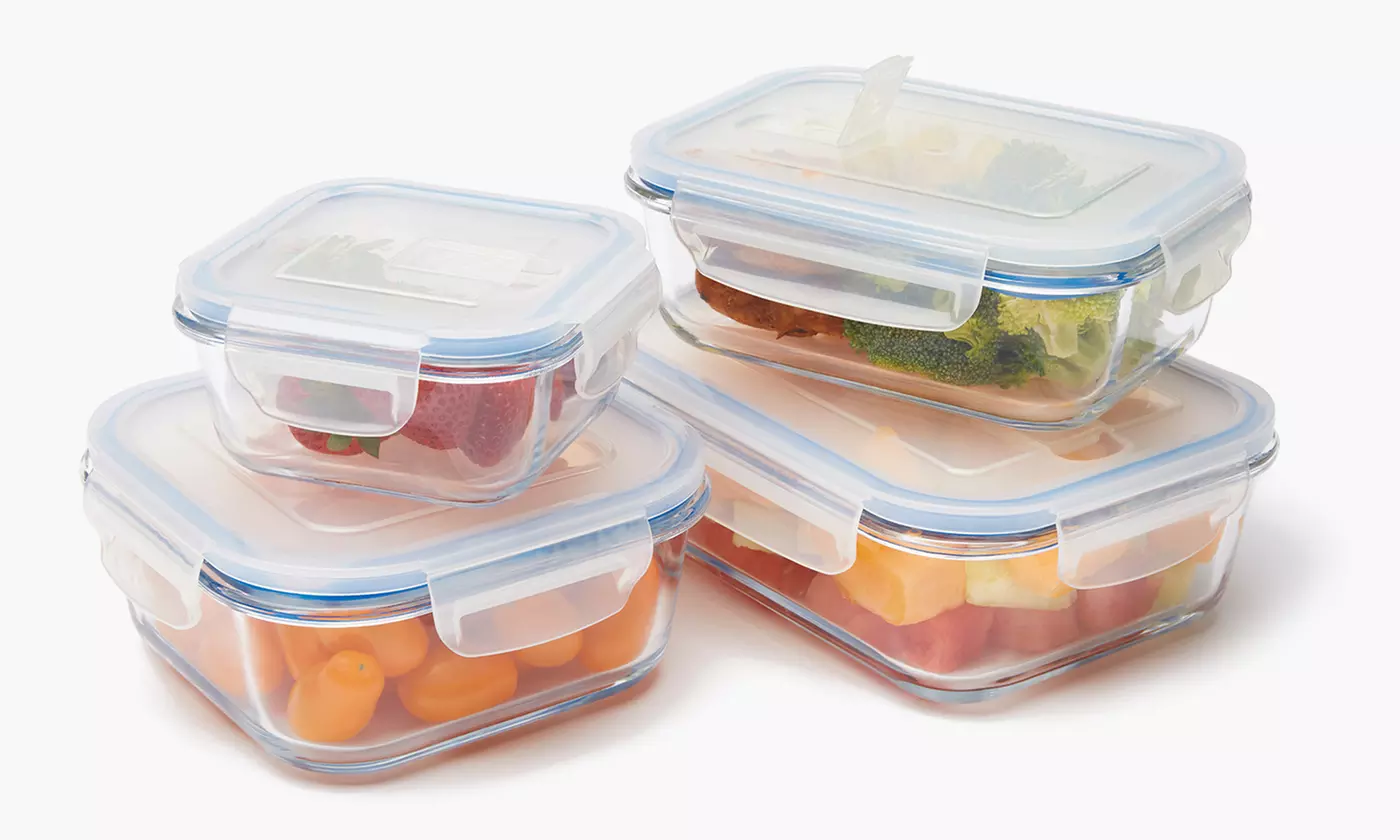 Ovenproof Glass Food Storage 8-Piece Set - Primary Image
