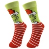 Image 4: Grinch-Inspired Christmas Socks