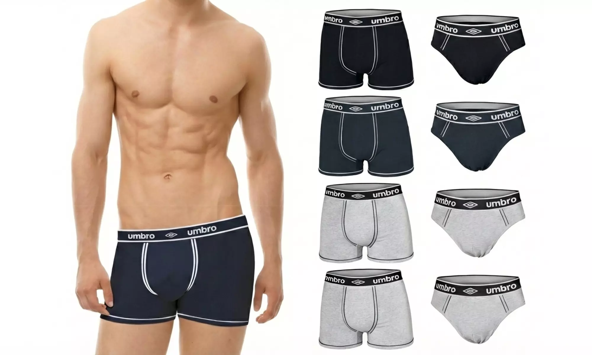 Pack de 6 slips ou boxers "Umbro"