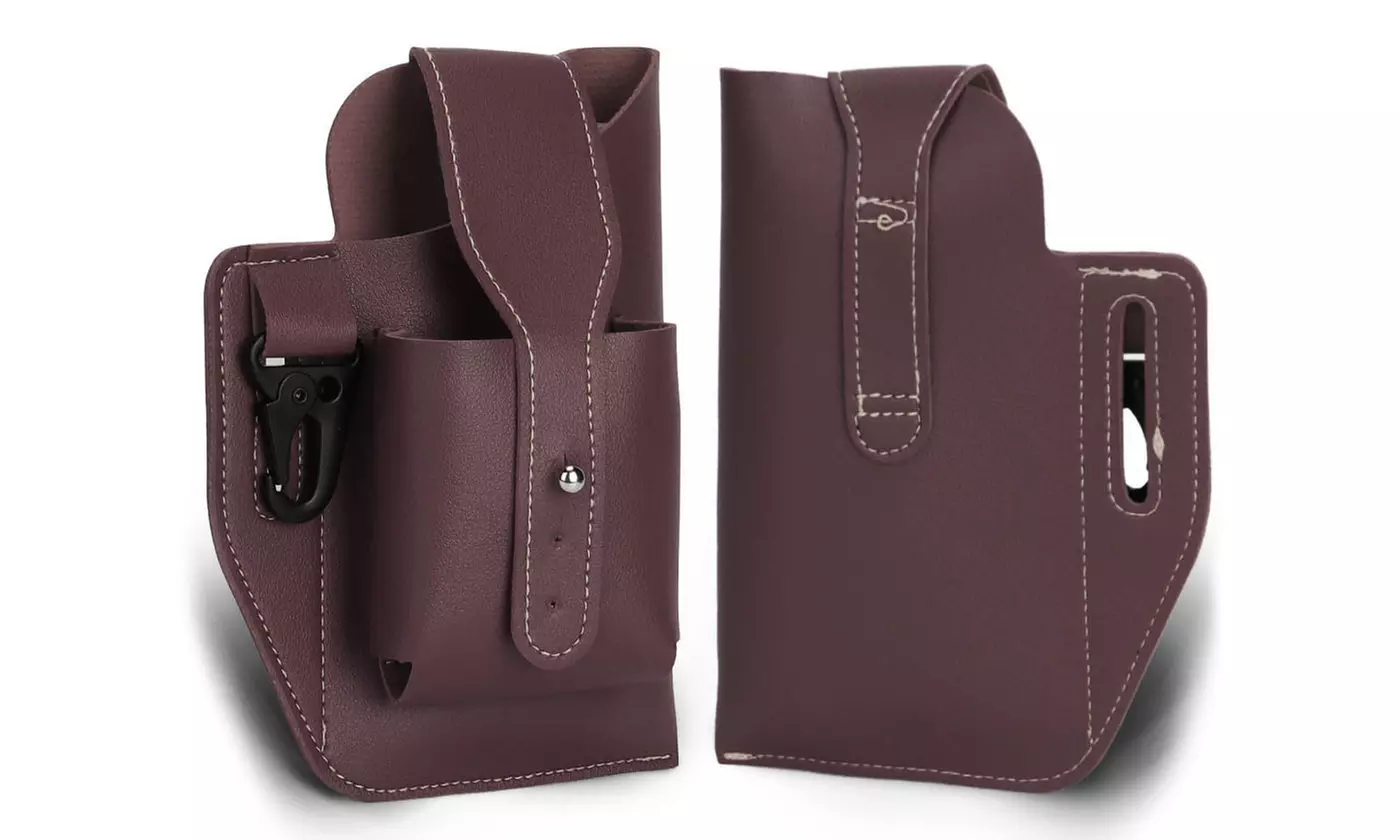 Leather Cell Phone Belt Bag Loop Waist Holster Case Pouch Holder