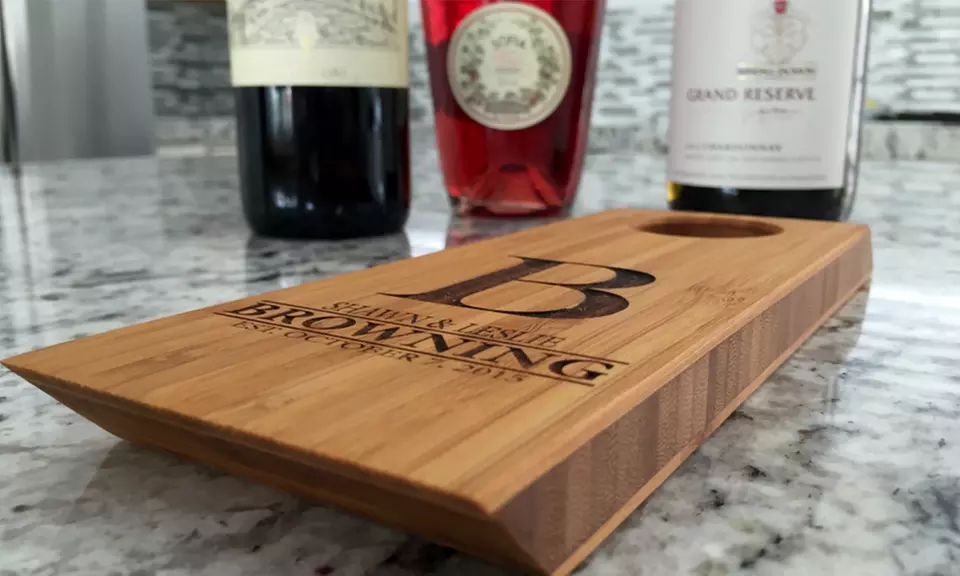 Personalized Wine Bottle Balancer Board from Qualtry (Up to 52% Off) - Second Medium