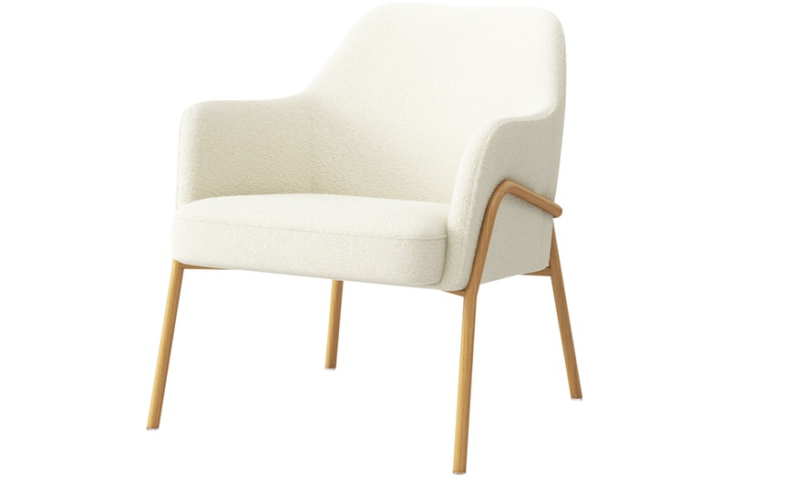 Image 3: Fauteuil lounge "Russel" en tissu de Dossense