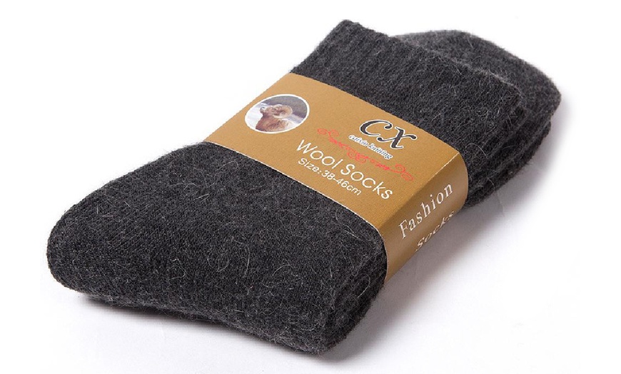 Image 7: Three Pairs of Men Wool Socks