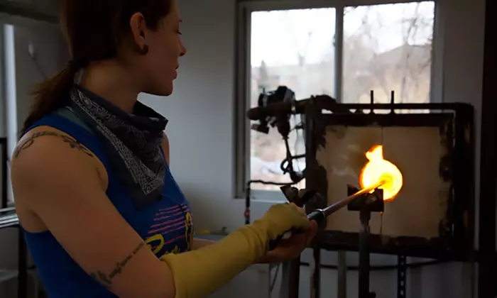 Intro, Pumpkin, Terrarium, or Paperweight Glassblowing Class for One or Two at Mantra Glass Art (Up to 52% Off)  - Primary Image