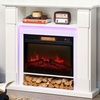 Image 7: HomCom 1800W Inset Electric Fireplace with RGB LED Lights