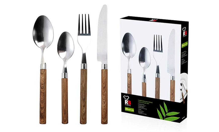 Image 3: Bergner 24-Piece Cutlery Set