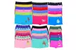 Girl's Pack Of 6 Or 12 Assorted Microfiber Boyshorts Underwear Panties - Second Medium